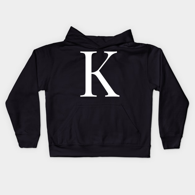 Alphabet k Kids Hoodie by maro_00